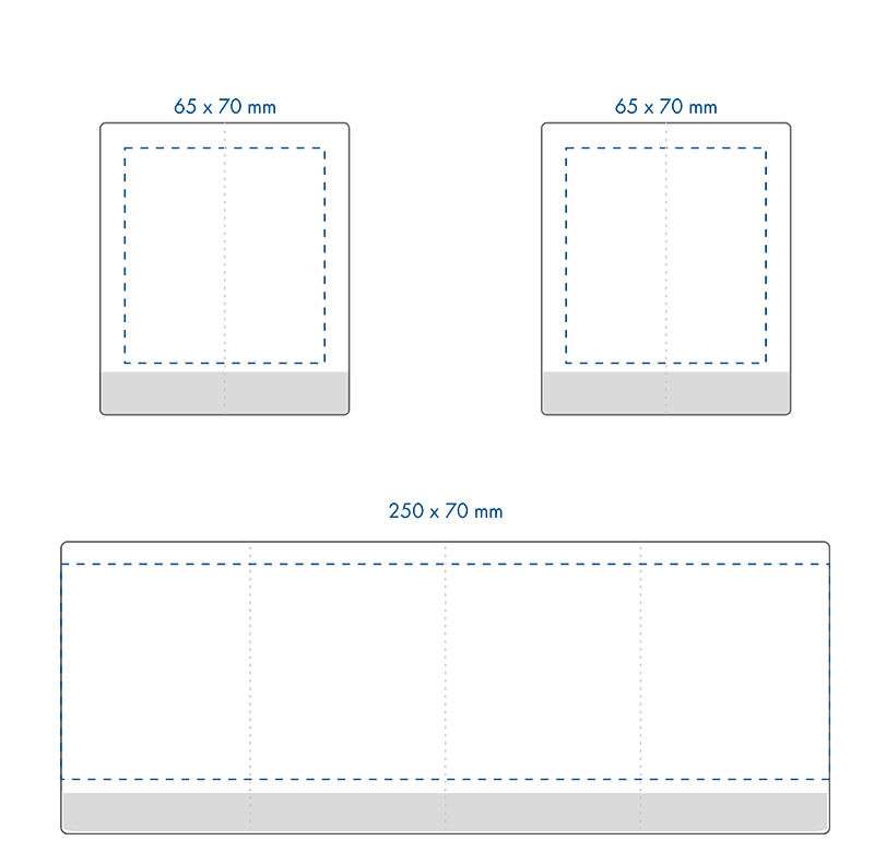 Standard imprint areas