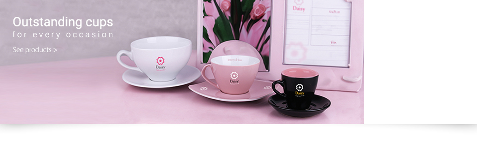 Promotional ceramics: Cups